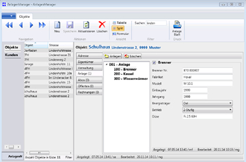 Anlagenmanager Objekte