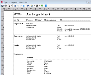 Anlagenblatt